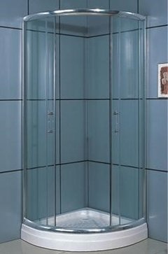 Box Ducha Cabina Esquinero 80x80 Curvo Con Receptaculo - comprar online