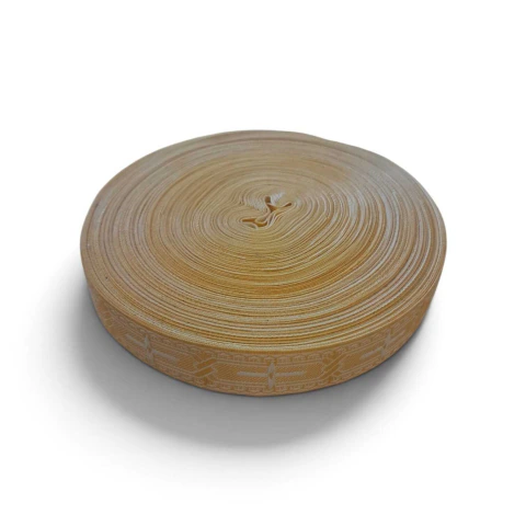 GALON LITURGICO 2,5 CM BLANCO CON DORADO PRECIO X 1 METRO
