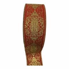 GALON LITURGICO ROJO 6 CM. X 1 METRO