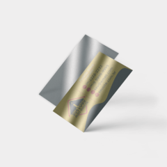 Cartões De Visita Papéis Especiais Silver Lux 300g - 100 und. na internet