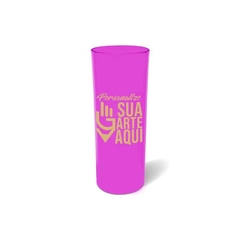 Copos Plásticos Long Drink 350ml - Rosa - loja online