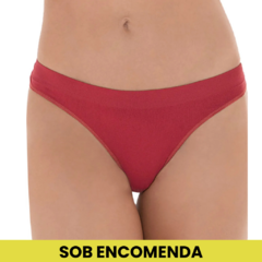 Calcinha DeMillus Biquíni Ultraleve 053306. Calcinha cintura baixa. Elástico suave nas cavas. Costas cavadas. Sem costura. Tamanho PP, P, M, GR. Cor vermelho goiaba.