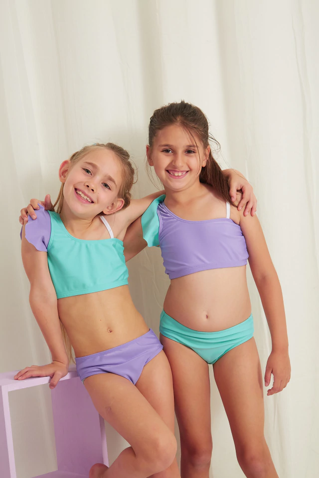 Bikini Tenerife combinada aqua lila