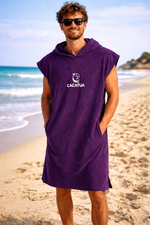 PONCHO BEACH CAMBIADOR VIOLETA