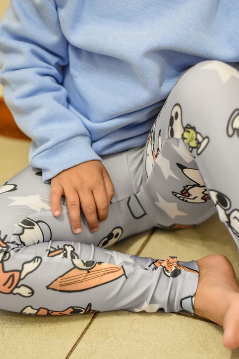 CALZA FRISADA SNOOPY LILA TALLE 14