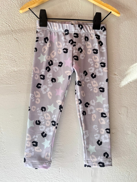 CALZA PRINT ESTRELLA PASTEL FRISA BEBÉ