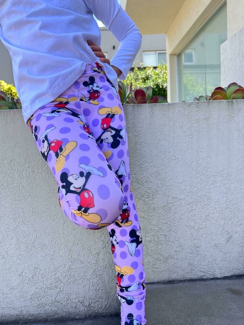 CALZA MICKEY LUNARES LILA TALLE 14