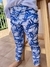 CALZA HOJITAS AZULES TALLE 12