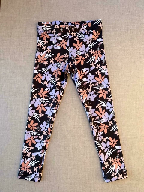 CALZA FRISA FLORCITAS LILA TALLE 14