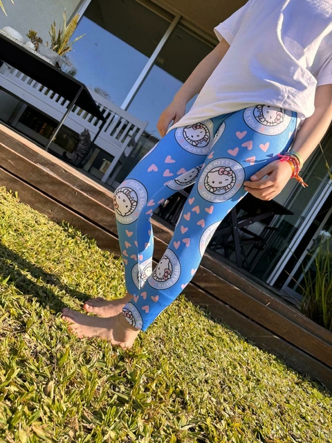 CALZA KITTY TURQUESA FRISA TALLE 14