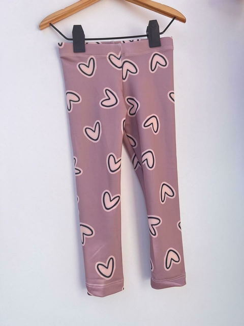 CALZA CORAZÓN NUDE TALLE 8