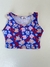 CONJUNTO BIKER & TOP FLOWER BLUE - comprar online