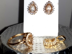 Kit Joias de Phenakita, a pedra diamante. Raridade. 004 - B'Natin Jewels & Gems