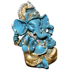 Adquira o Ganesha Baby em Resina e traga sorte e sabedoria para sua casa. Escultura artesanal exclusiva da Maraterapia. Compre agora!