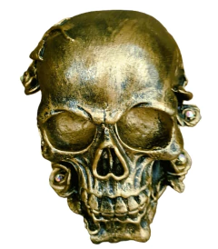 Caveira Cranio I preta rosas dourada_B na internet