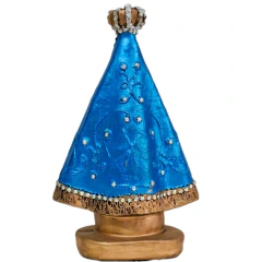 Imagem Nossa Senhora Aparecida 28cm em Gesso com Adornos - Maraterapia - loja online