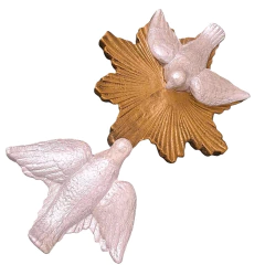 Andorinha do céu I dourada peça de umbanda