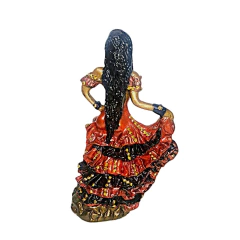 Pomba-Gira cigana 25cm I Vermelho e Preto com adorno