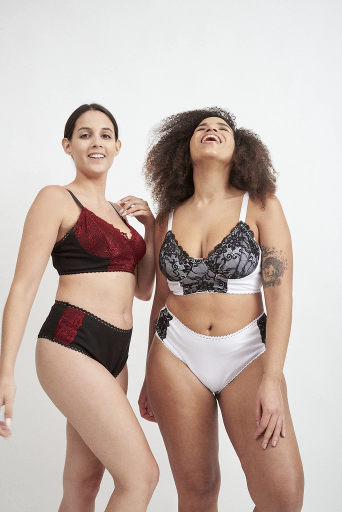 Culotte-less Elena Negro (puntilla bordó) ÚLTIMAS