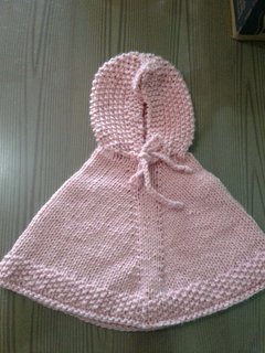Poncho Infantil em Tricô 2 a 4 anos