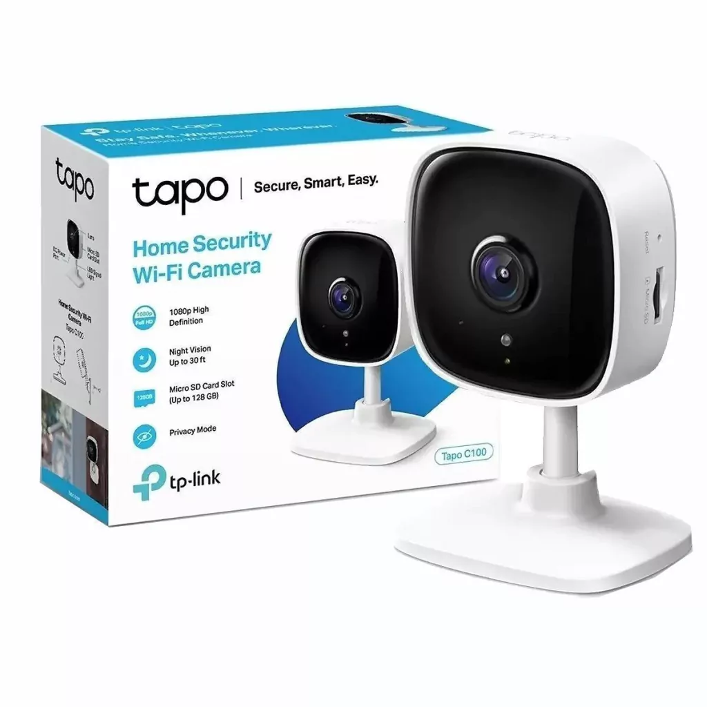 Camara Ip Wi Fi Tp Link Tapo C100 Hd 1080p + Vision Nocturna