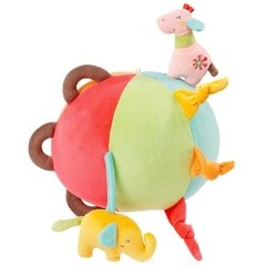 Bola De Atividade Safari Girafa E Elefante - Multikids - Br3