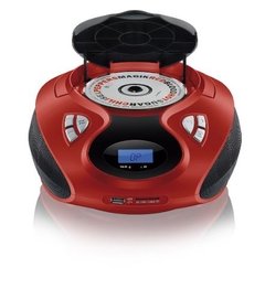 Boombox 20w Rms Vermelha / Preta Multilaser - Sp180 - comprar online