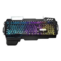 Teclado Gamer Profissional Superfície Em Metal Warrior Multi - J&B STORE