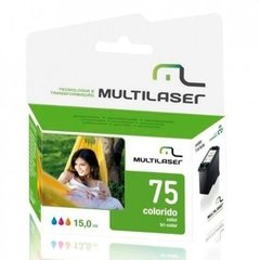 Cartucho Jato Compativel P/hp Mod. 000075 Color Multilaser - - comprar online