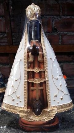 Kit 04 Imagem Nossa Senhora Aparecida 30cm Branca Estilizada