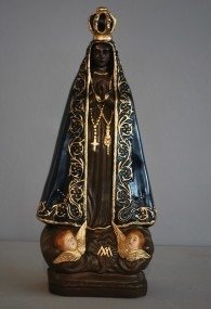 Imagem Nossa Senhora Aparecida 15cm - Pintura Automotiva