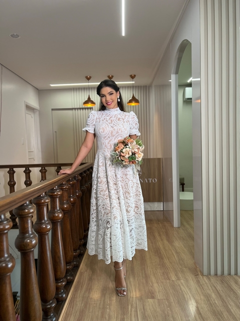 VESTIDO DE NOIVA MIDI