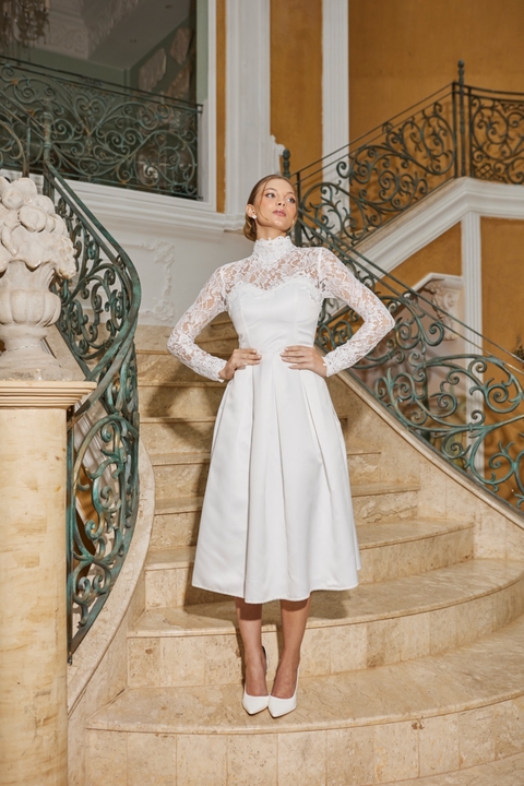 Vestido de Noiva Simples Para Casamento Civil em Taguatinga - DF