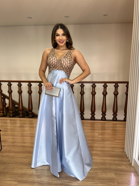 VESTIDO DE FESTA AZUL SERENITY 