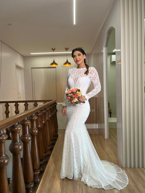 VESTIDO DE NOIVA LONGO 