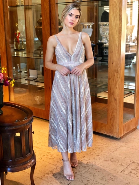 VESTIDO MIDI DE FESTA 