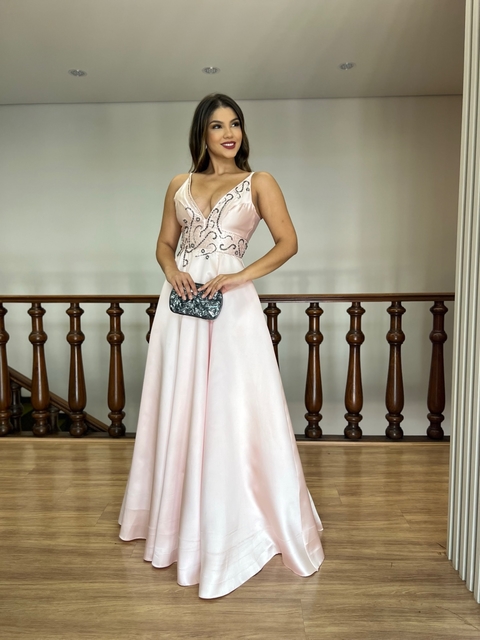 VESTIDO DISPONÍVEL PARA LOCAÇÃO ROSE