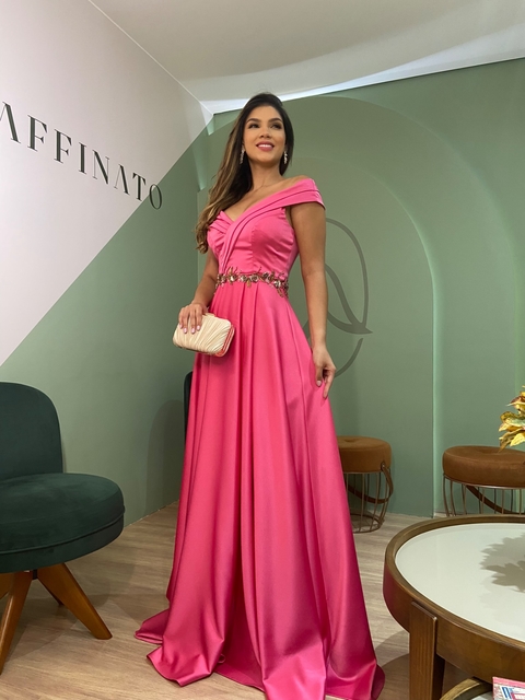 Vestido de Festa Rosa Pink