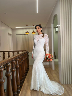 VESTIDO DE NOIVA DISPONÍVEL PARA LOCAÇÃO (3709) - comprar online