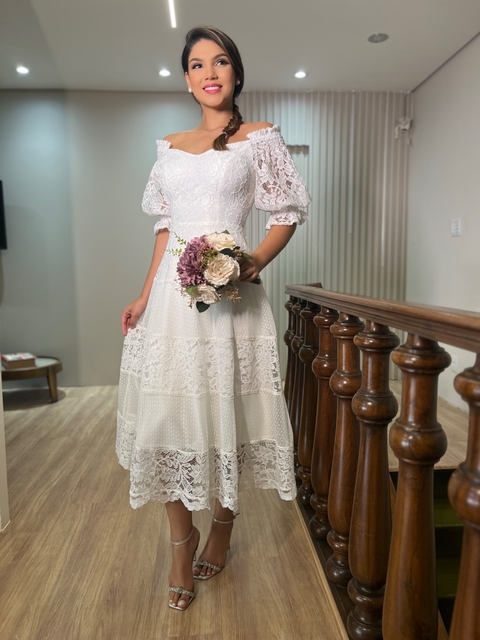 VESTIDO DE NOIVA MIDI