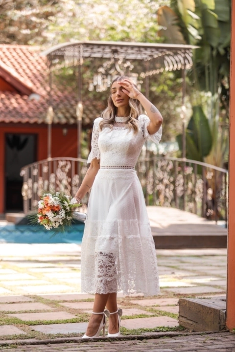 Vestido de Noiva Para Casamento Civil