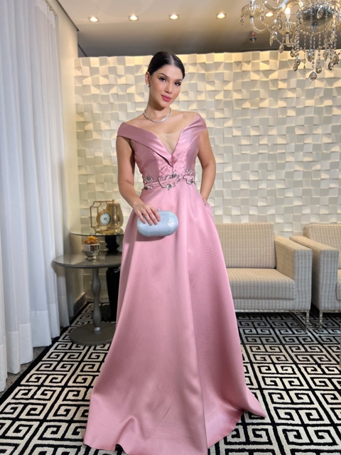 VESTIDO DE FESTA DISPONÍVEL PARA LOCAÇÃO (5864)