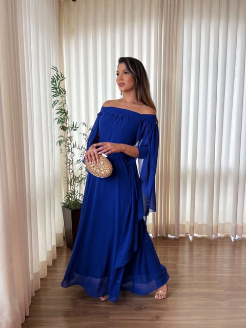 VESTIDO LONGO AZUL ROYAL