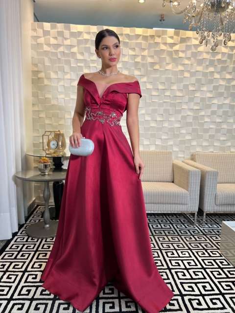 VESTIDO DE FESTA DISPONÍVEL PARA LOCAÇÃO (5864)