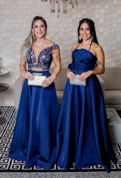 Vestido de Festa Azul Marinho
