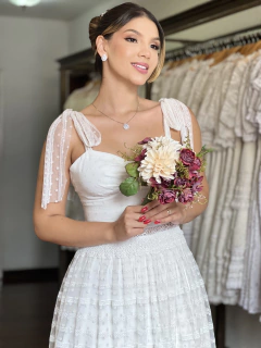 VESTIDO MIDI DISPONÍVEL PARA LOCAÇÃO (3610) - Vestidos Para Casamento Civil, Vestidos de Festa e Vestidos Esporte Fino