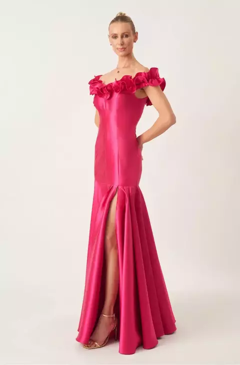 VESTIDO DE FESTA DISPONÍVEL PARA LOCAÇÃO NA UNIDADE DE ÁGUAS CLARAS (14673)