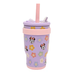 VASO TERMICO 400ML CON TAPA Y BOMBILLA MINNIE DMI8368 - KZM