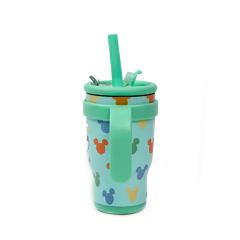 VASO TERMICO 400ML CON TAPA Y BOMBILLA MICKEY DMK8369 - comprar online
