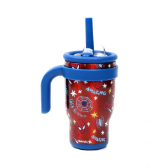 VASO TERMICO 400ML CON TAPA Y BOMBILLA SPIDERMAN DSM8366 en internet